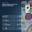 LÁPICES GIOTTO COLORS 3.0 ESTUCHE 24COLORES - resumen de atributos