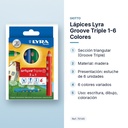 LÁPICES LYRA GROOVE TRIPLE 1-6 COLORES - características principales