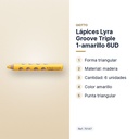 LÁPICES LYRA GROOVE TRIPLE 1-AMARILLO 6UD - características principales