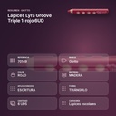 LÁPICES LYRA GROOVE TRIPLE 1-ROJO 6UD  - resumen de atributos