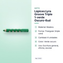 LÁPICES LYRA GROOVE TRIPLE 1-VERDE OSCURO-6UD - características principales