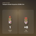 TEMPERA GIOTTO PURPURINA 250ML ORO - formato de venta: caja de 8