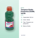 TEMPERA GIOTTO PURPURINA 250ML VERDE - características principales