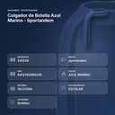 COLGADOR DE BOTELLA AZUL MARINO - SPORTANDEM - resumen de atributos