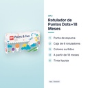 ROTULADOR  DE PUNTOS DOTS+18 MESES  - características principales