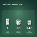 ALPINO CRISTAL CREA PINTURA 12COL - formato de venta: paquete de 6, caja de 48