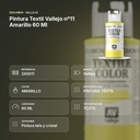 PINTURA TEXTIL VALLEJO Nº11 AMARILLO 60 ML  - resumen de atributos