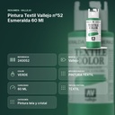 PINTURA TEXTIL VALLEJO Nº52 ESMERALDA 60 ML   - resumen de atributos