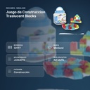 JUEGO DE CONSTRUCCION TRASLUCENT BLOCKS - resumen de atributos