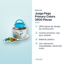 JUEGO PEGS PRIMARY COLORS 2600 PIEZAS - características principales