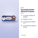 ACUARELAS GIOTTO  30MM12 COLORES  - características principales