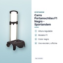 CARRO PORTAMOCHILAS F1 NEGRO - SPORTANDEM - características principales