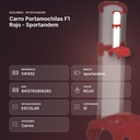 CARRO PORTAMOCHILAS F1 ROJO - SPORTANDEM - resumen de atributos