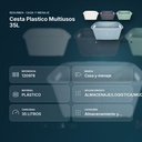 CESTA PLASTICO MULTIUSOS 35L - resumen de atributos