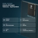 LIBRETA A6 NEGRA VALENCIA - SPORTANDEM - resumen de atributos