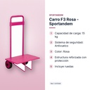 CARRO F3 ROSA - SPORTANDEM - características principales
