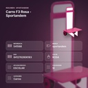 CARRO F3 ROSA - SPORTANDEM - resumen de atributos