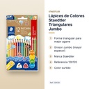 LÁPICES DE COLORES STAEDTLER TRIANGULARES JUMBO - características principales
