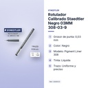 ROTULADOR CALIBRADO STAEDTLER NEGRO 03MM 308-03-9   - características principales