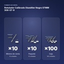 ROTULADOR CALIBRADO STAEDTLER NEGRO 07MM 308-07-9   - formato de venta: paquete de 10, caja de 100