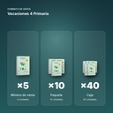 VACACIONES 4 PRIMARIA  - formato de venta: paquete de 10, caja de 40