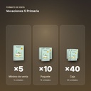 VACACIONES 5 PRIMARIA - formato de venta: paquete de 10, caja de 40