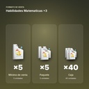 HABILIDADES MATEMATICAS +3 - formato de venta: paquete de 5, caja de 40
