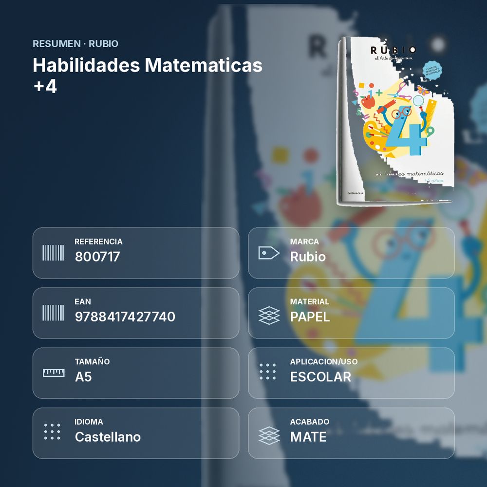 HABILIDADES MATEMATICAS +4 - resumen de atributos