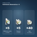 HABILIDADES MATEMATICAS +4 - formato de venta: paquete de 5, caja de 40