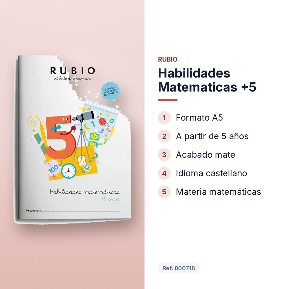 HABILIDADES MATEMATICAS +5 - características principales