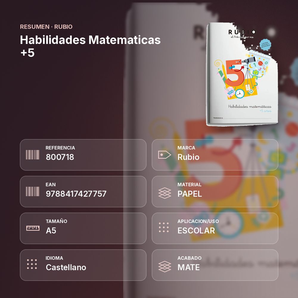 HABILIDADES MATEMATICAS +5 - resumen de atributos