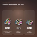 AFILABORRA MILAN COMPAC DUO 16UD - formato de venta: paquete de 8, caja de 16