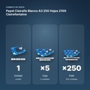 PAPEL CLAIRALFA BLANCO A3 250 HOJAS 210G CLAIREFONTAINE - formato de venta: caja de 5, palé de 250