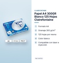 PAPEL A4 300GR BLANCO 125 HOJAS CLAIREFONTAINE - características principales
