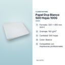 PAPEL DCP BLANCO 500 HOJAS 100G - características principales
