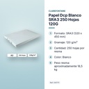PAPEL DCP BLANCO SRA3 250 HOJAS 120G - características principales