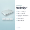 PAPEL DCP BLANCO 160G 250 HOJAS  - características principales