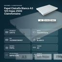 PAPEL CLAIRALFA BLANCO A3 125 HOJAS 250G CLAIREFONTAINE - resumen de atributos