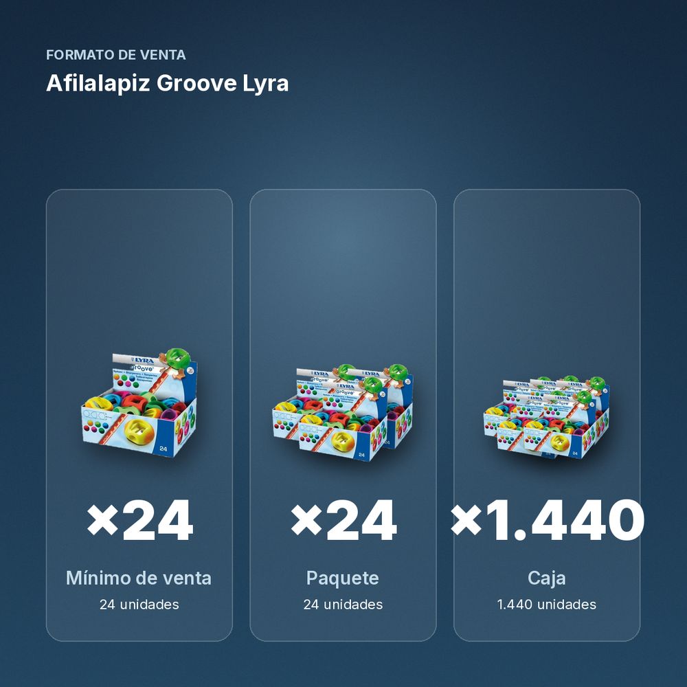AFILALAPIZ GROOVE LYRA - formato de venta: paquete de 24, caja de 1440