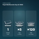 PAPEL MULTIFUNCIÓN DCP A3 160G  - formato de venta: caja de 5, palé de 120