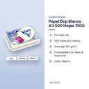 PAPEL DCP BLANCO A3 500 HOJAS 100G  - características principales
