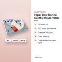 PAPEL DCP BLANCO A3 250 HOJAS 160G  - características principales