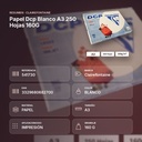 PAPEL DCP BLANCO A3 250 HOJAS 160G  - resumen de atributos
