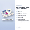 PAPEL DCP MARFIL A4 200G 250 HOJAS - características principales