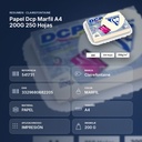 PAPEL DCP MARFIL A4 200G 250 HOJAS - resumen de atributos