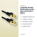 LATIGUILLO DE RED NANOCABLE CAT.6A UTP LSZH RJ45 2 METRO - características principales