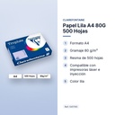 PAPEL LILA A4 80G 500 HOJAS - características principales