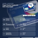 PAPEL VERDE PASTEL A3 80G 500 HOJAS - resumen de atributos