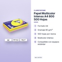 PAPEL MULTICOLOR INTENSO A4 80G 500 HOJAS - características principales