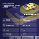 PAPEL MULTICOLOR INTENSO A4 80G 500 HOJAS - resumen de atributos